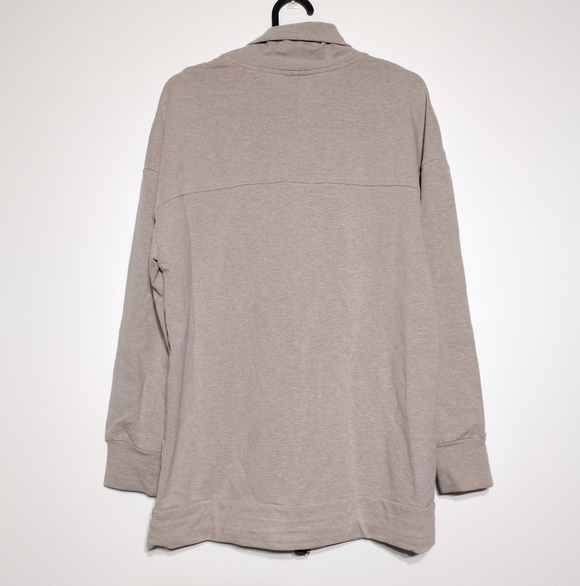 Varley Pullover Sweatshirt XS Beige Oversized Loungewear Cotton Lagenlook - Picture 2 of 16